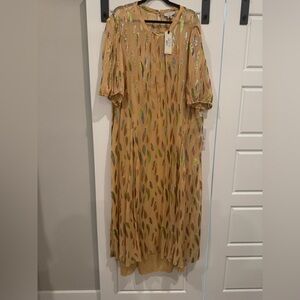 Never Fully Dressed Gold Maxi Dress
